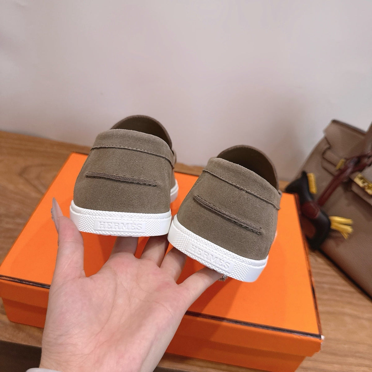 Hermes 2026 Job Loafers Suede 849203
