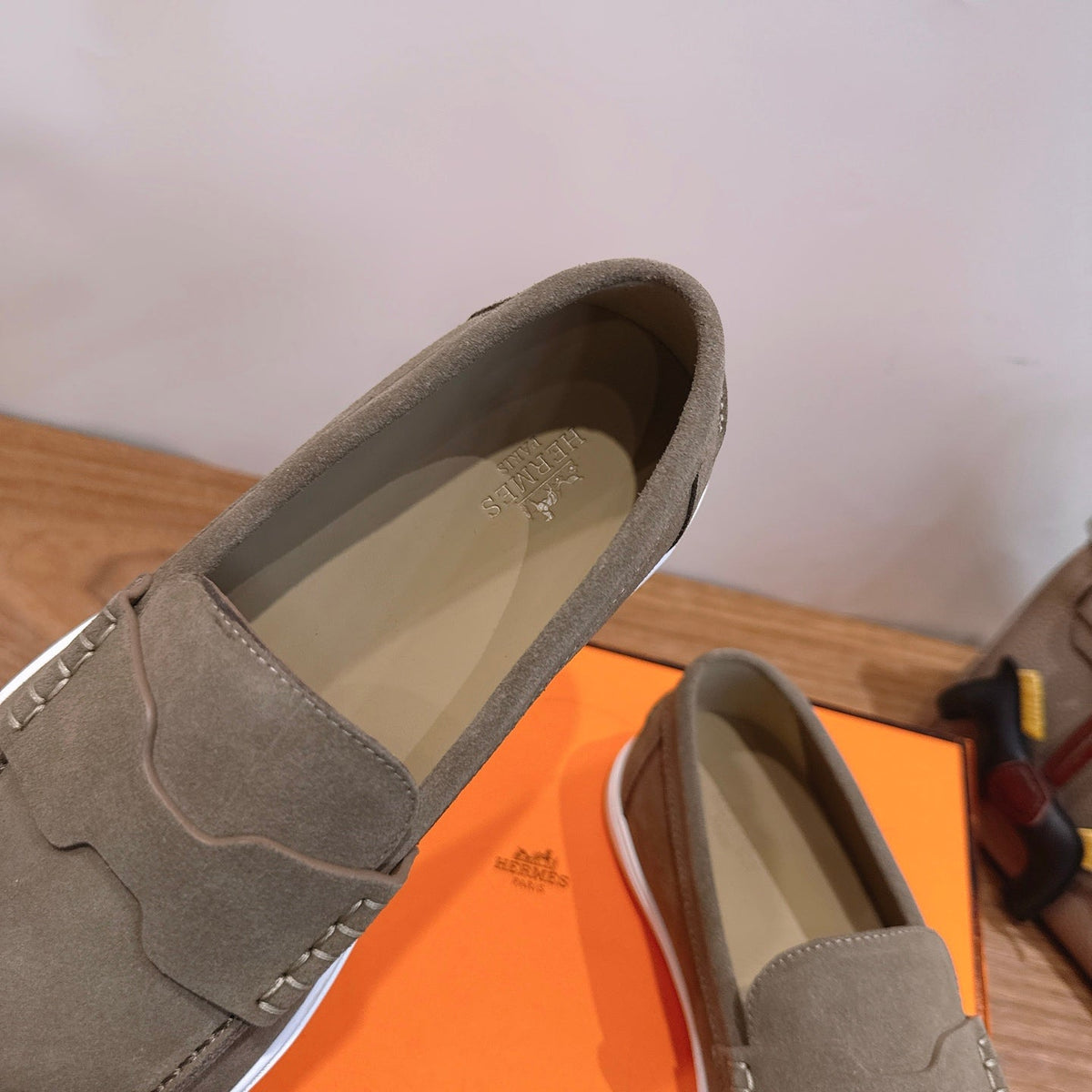 Hermes 2026 Job Loafers Suede 849203