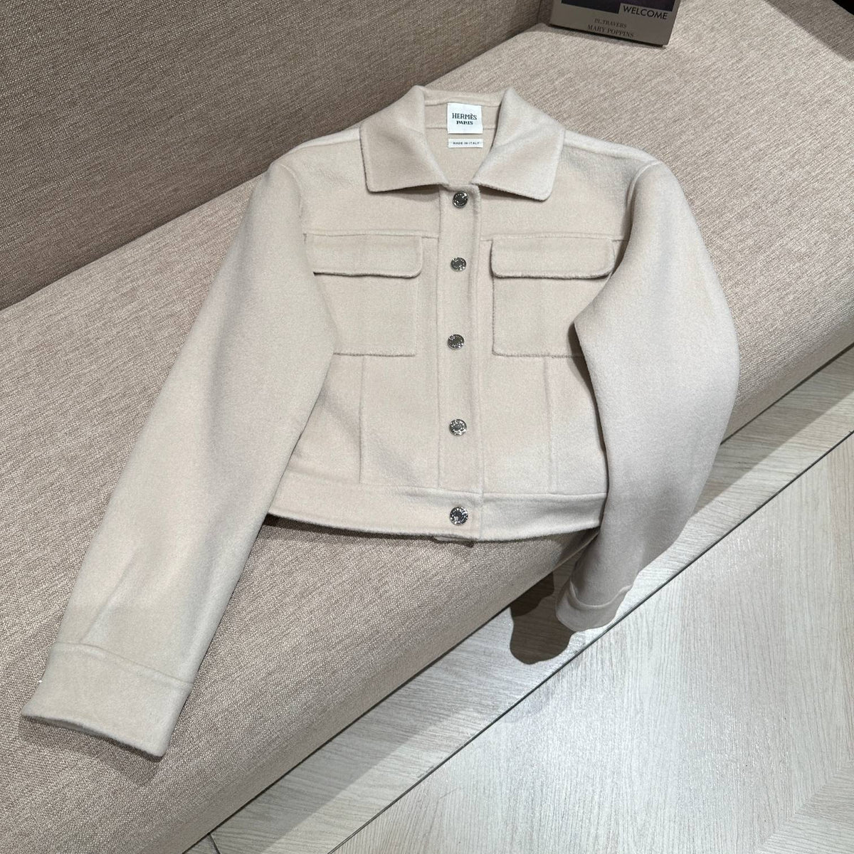 HM 25 Jacket White Wool 02651