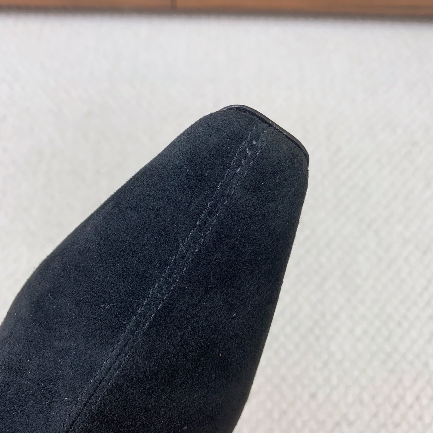 YSL 2025 High-heeled Ankle Boot Black Suede 574076