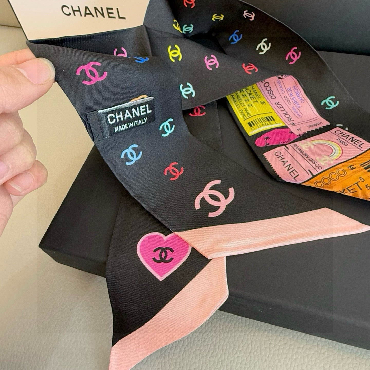 CC  Twilly Mini Star 120cm Multicolor Mulberry Silk 941932