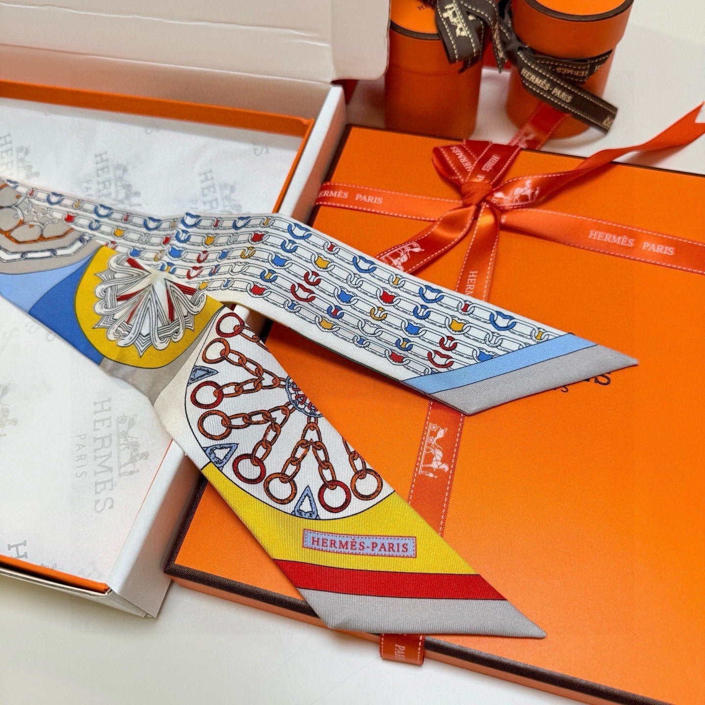 HM Twilly Mini Scarf 86CM Mutilcolor Mulberry Silk 967453