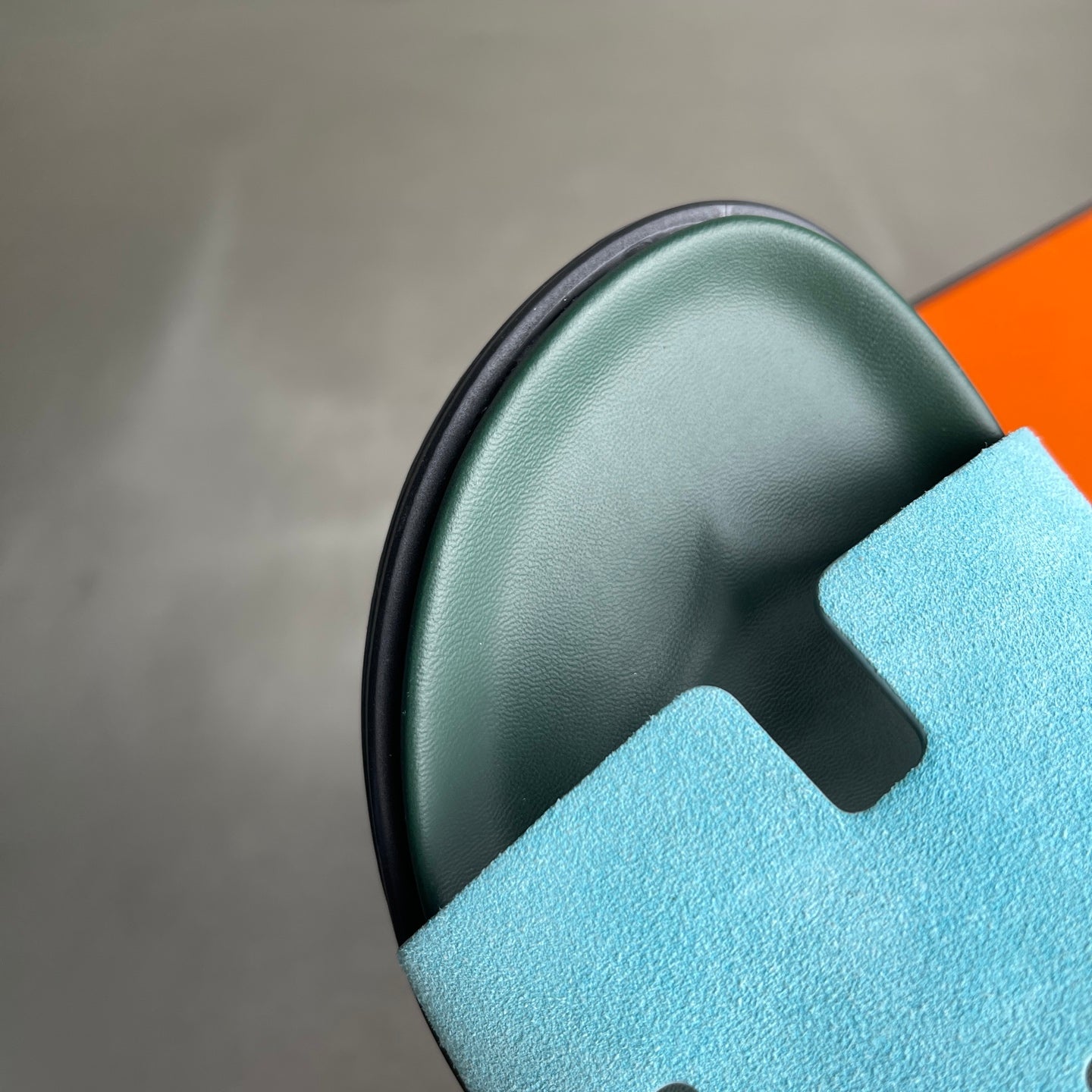 HM Men's Chypre Sandals Blue Green Suede 741432