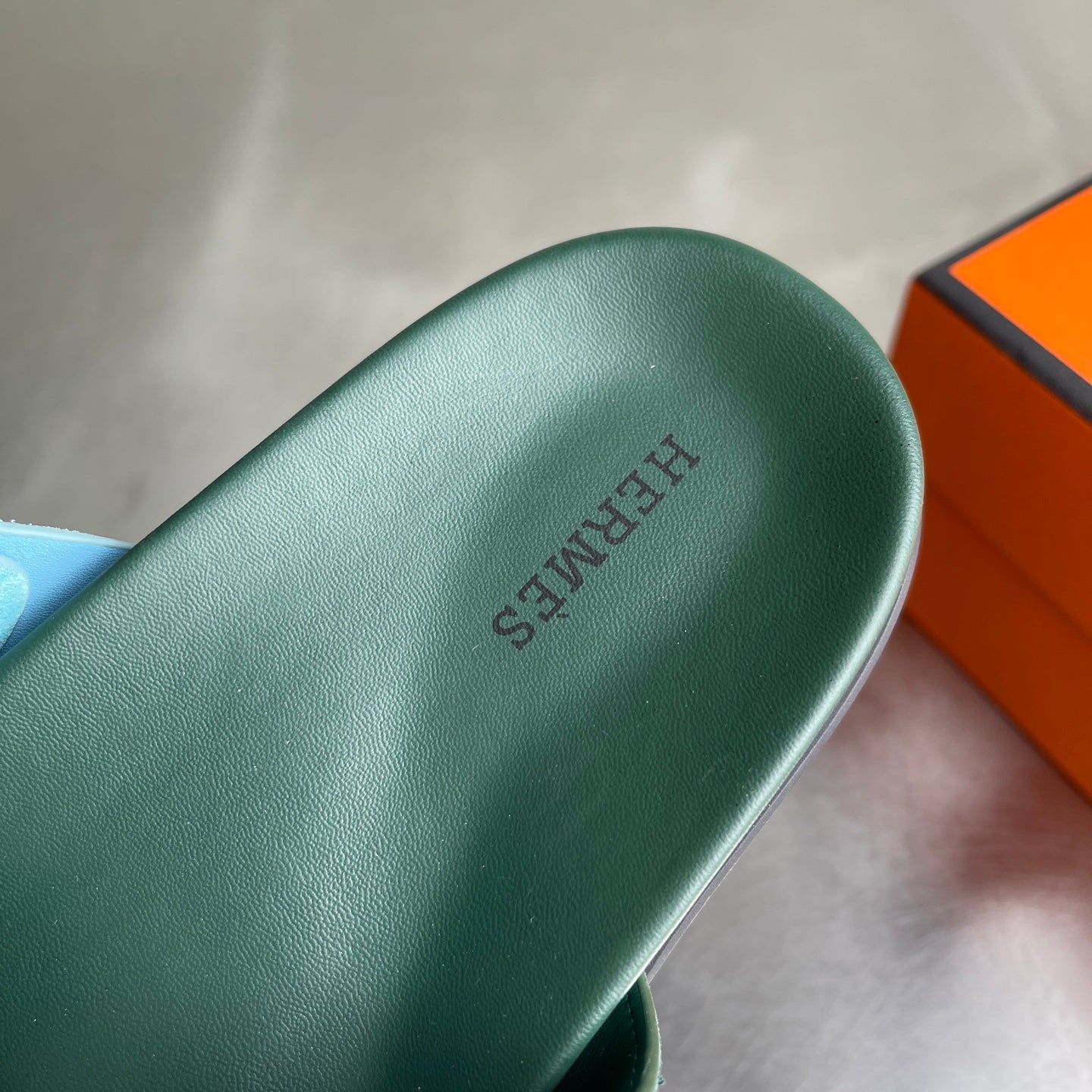 HM Men's Chypre Sandals Blue Green Suede 741432