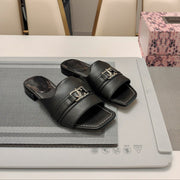 Jimmy 25 Slippers Black Nappa Leather 240101