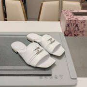 Jimmy 25 Slippers White Nappa Leather 240102