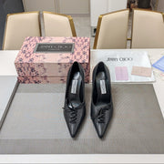 Jimmy 25 Pump High Heels Black Cowhide 240005