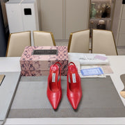 Jimmy 25 Slingback Pump Heels Red Nappa Leather 240026