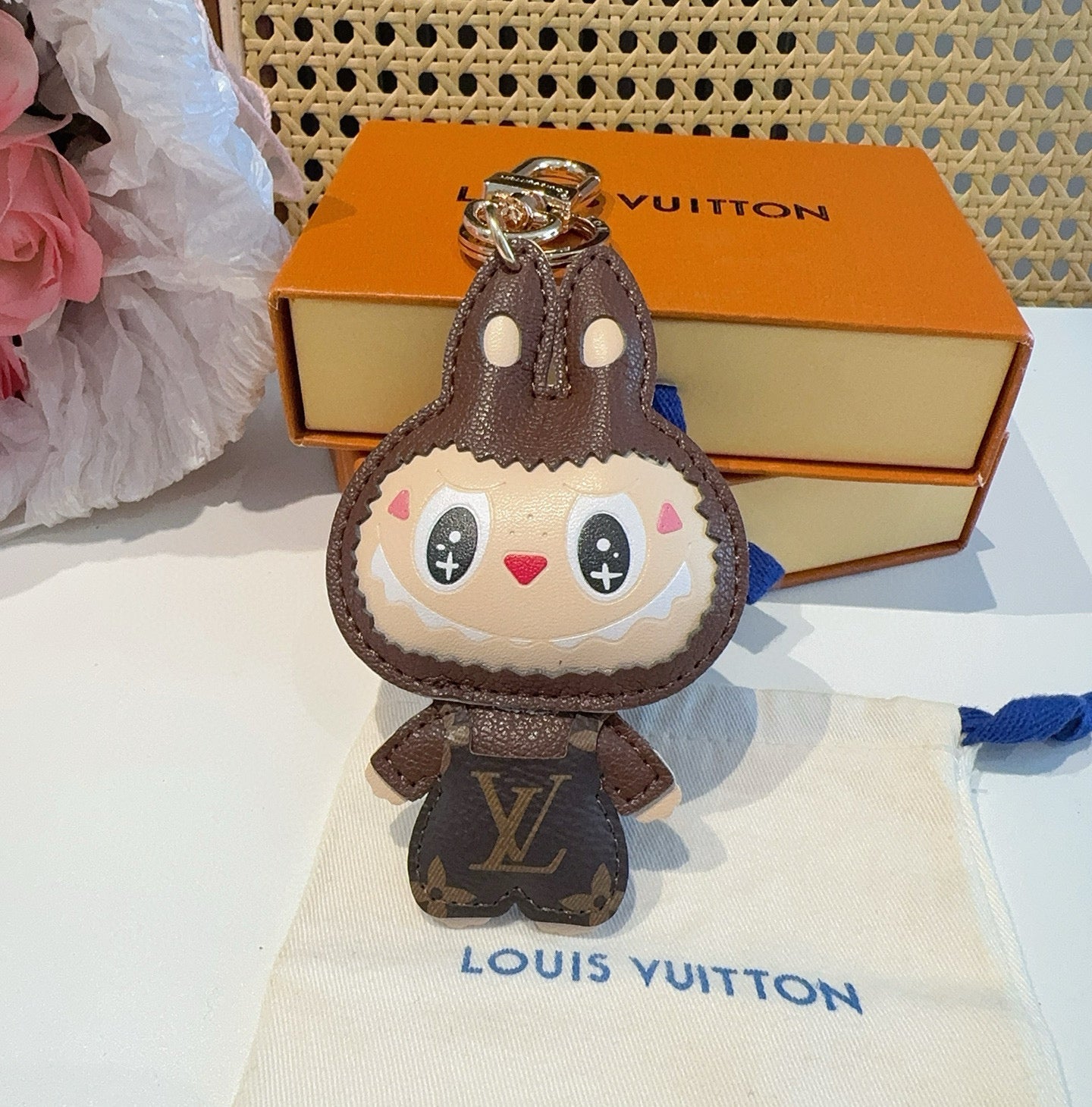 LV Brown Labubu Charm