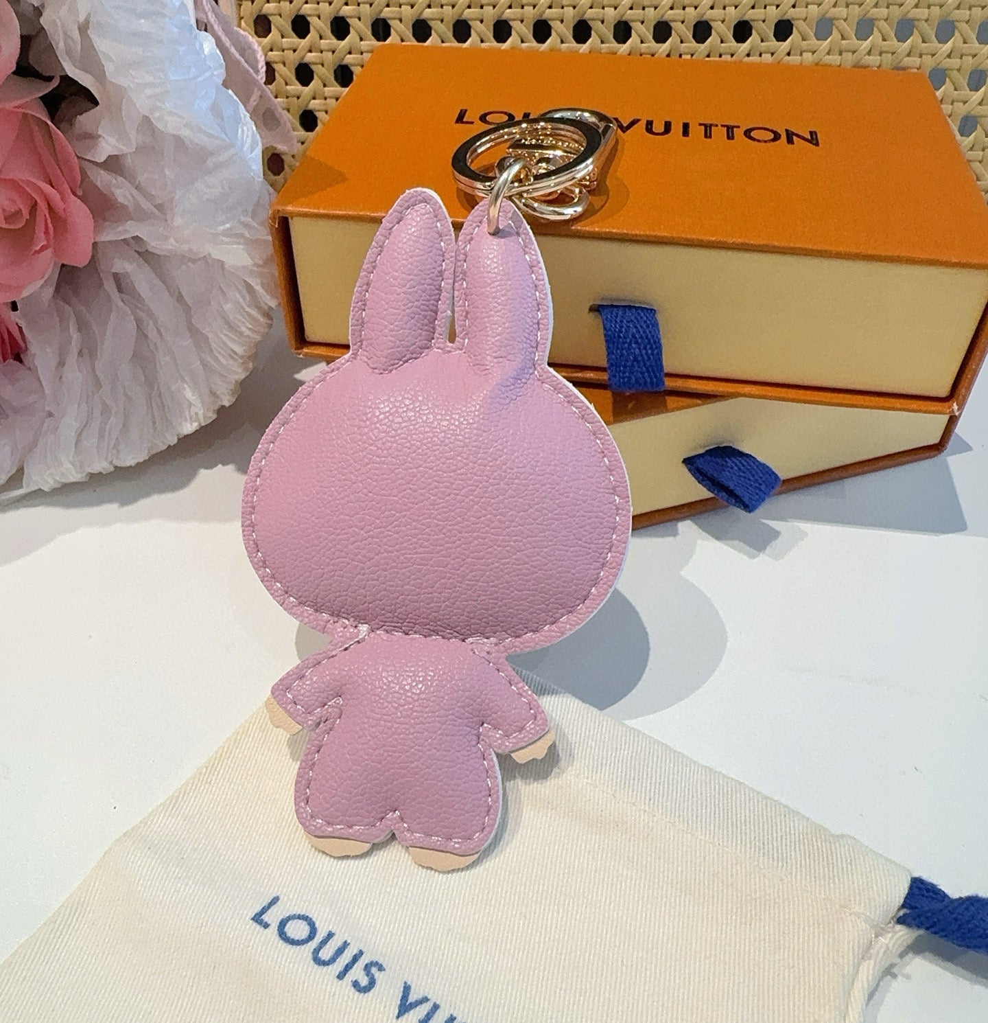 LV Pink Labubu Charm