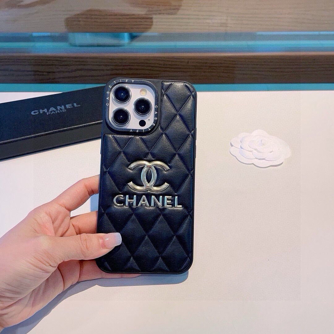 Chanel Gold Logo Phone Case 390502