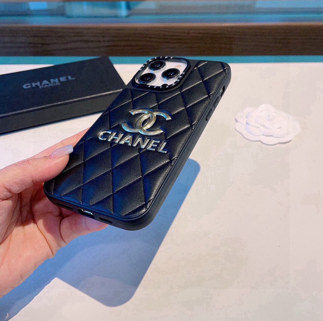 Chanel Gold Logo Phone Case 390502