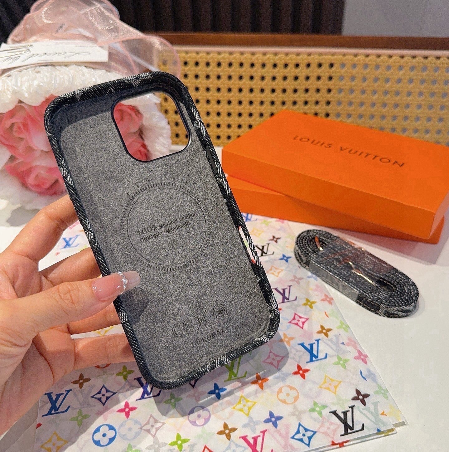 Louis Vuitton Denim Lock Phone Case 390511