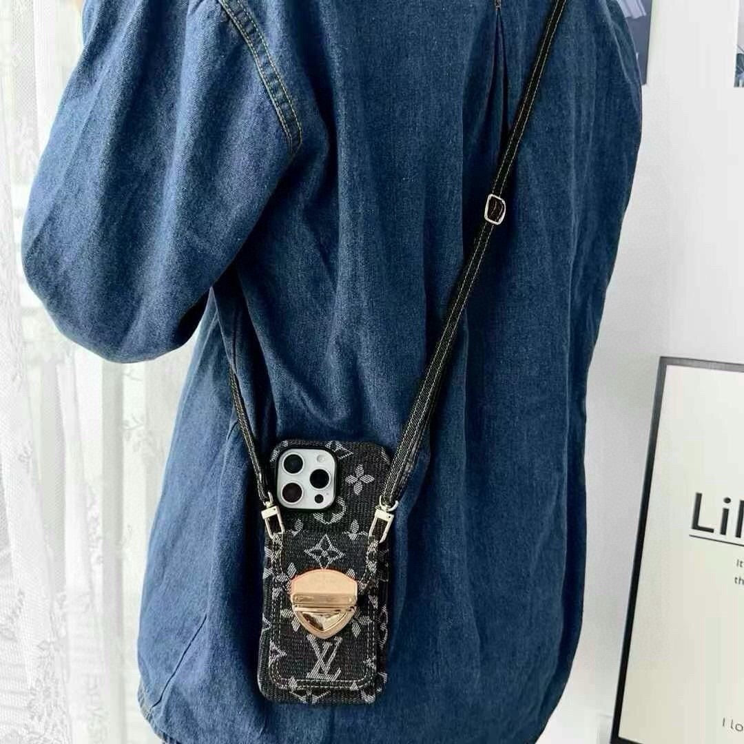 Louis Vuitton Denim Lock Phone Case 390511