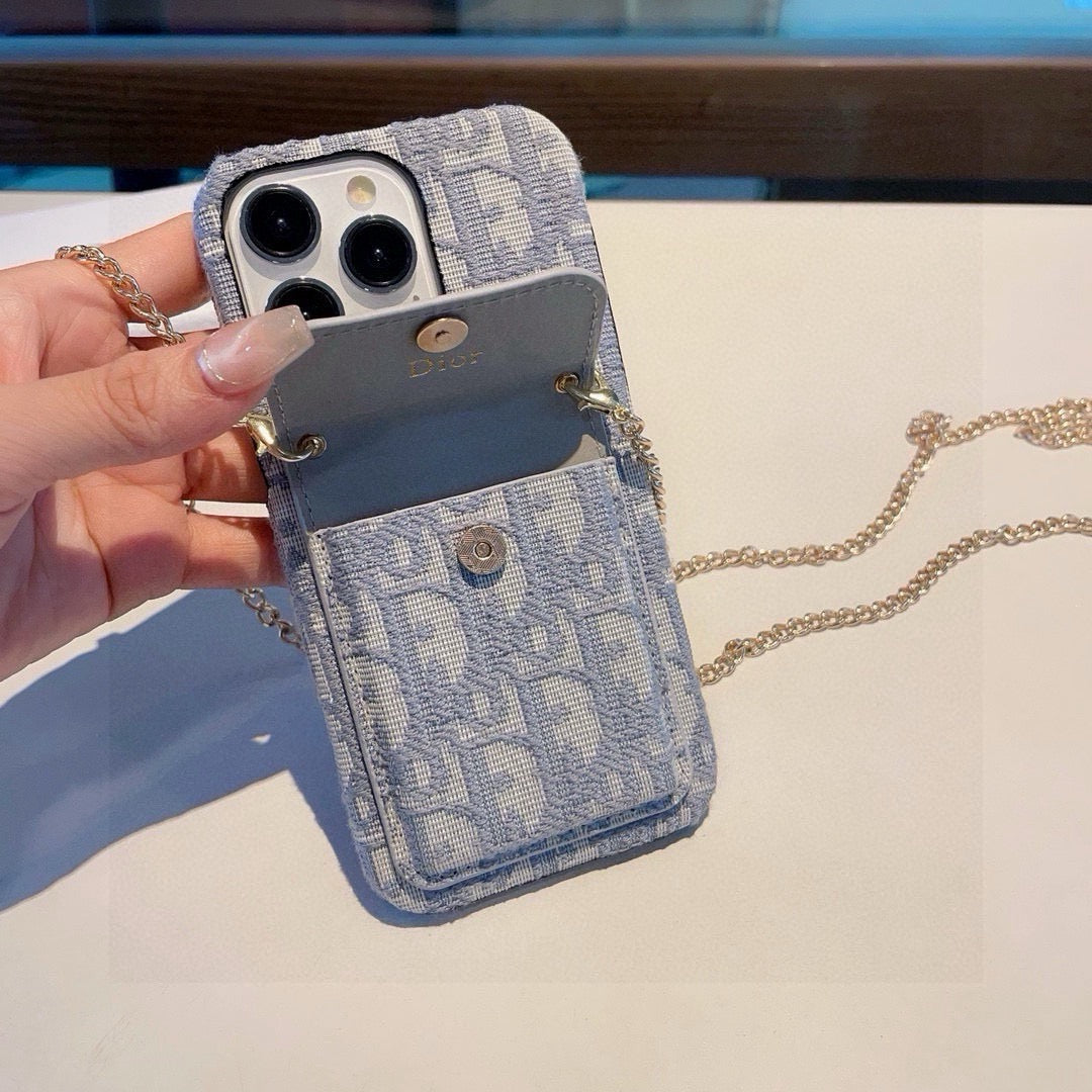 Dior Card Holder Crossbody Phone Case 393853