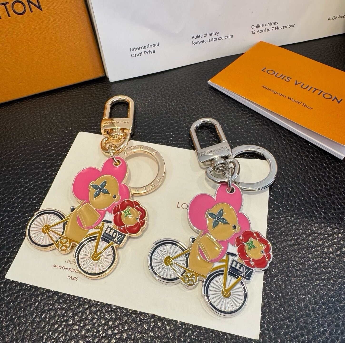 LV Bicycle Sunflower Doll Charm 403462