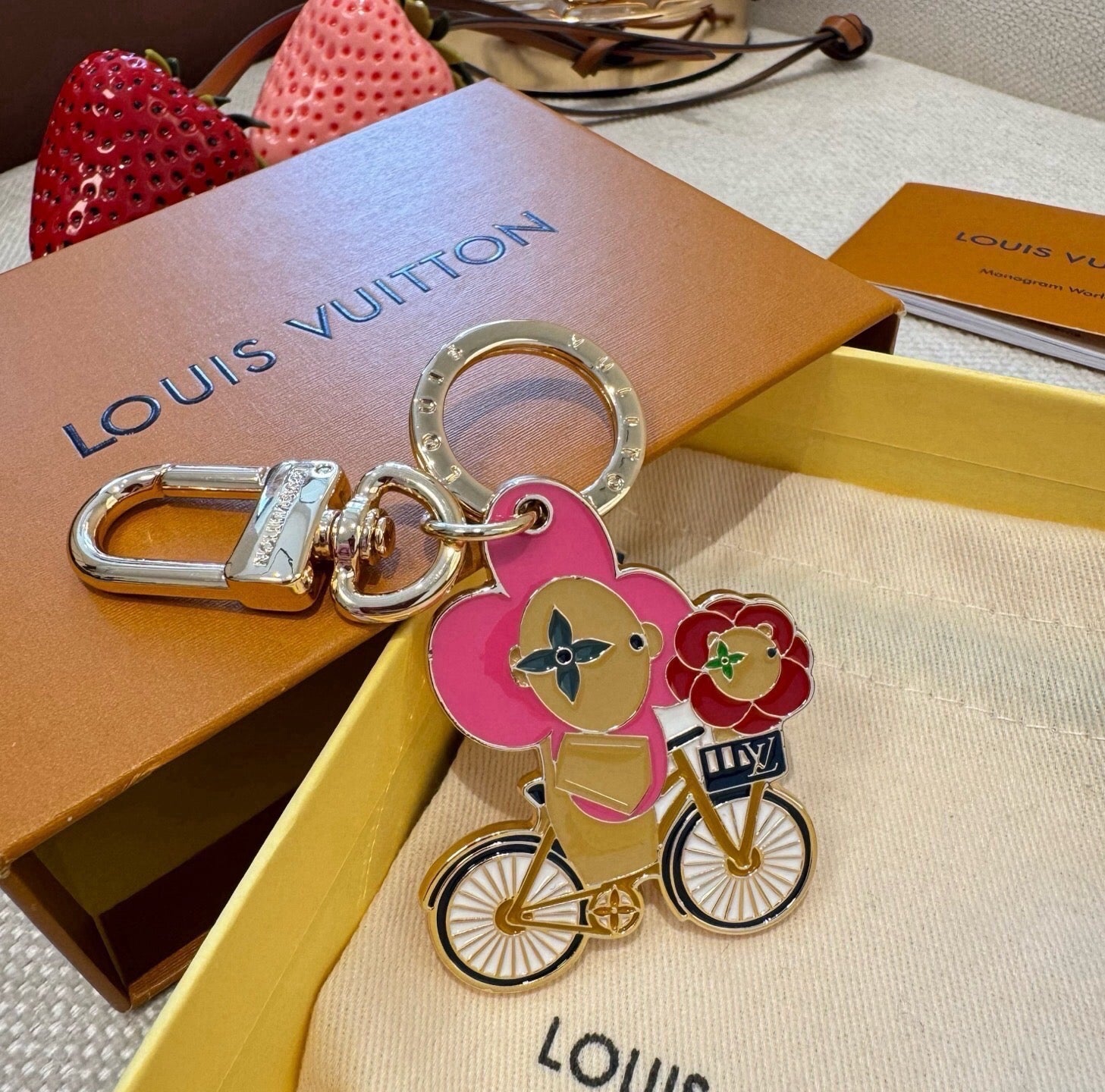LV Bicycle Sunflower Doll Charm 403462