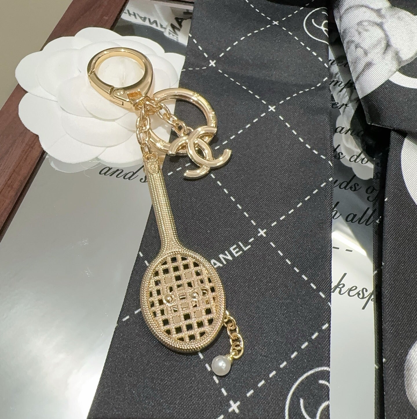 Chanel Tennis Racket Charm 415598