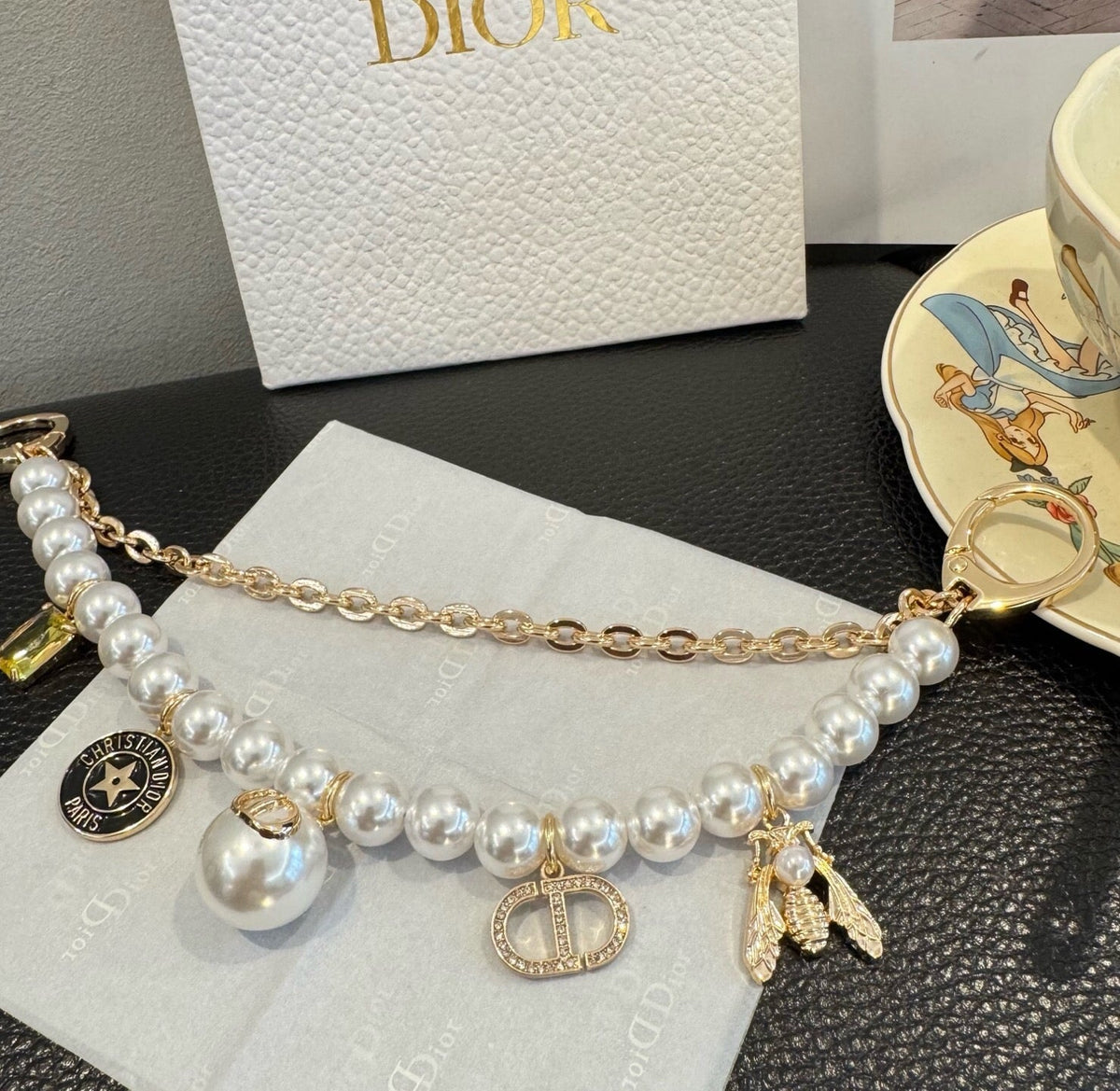 Dior Pearl Chain Charm 537029