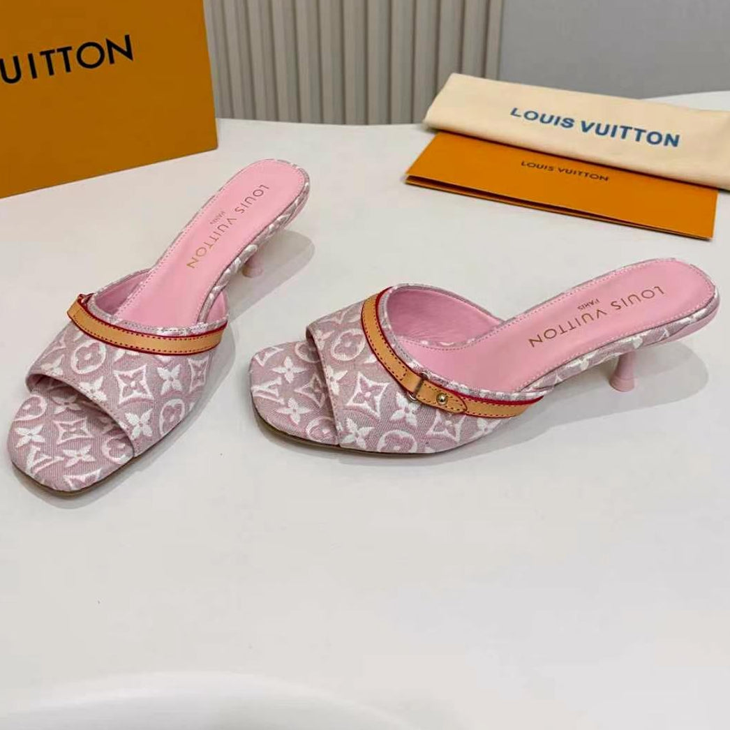 LV 2026 6AM Mule Canvas Leather 957076