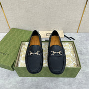 GG Men's Loafer Black Cowhide 522537
