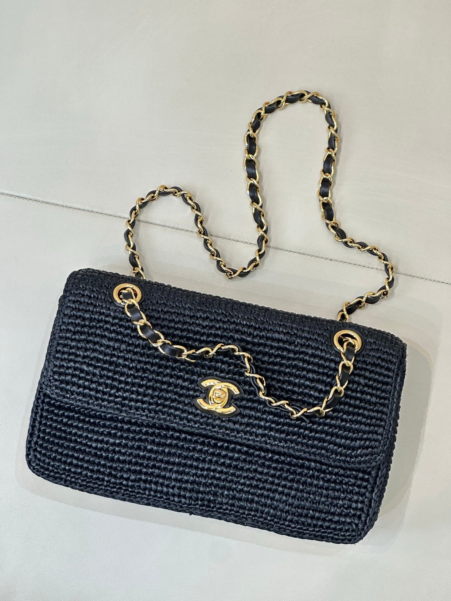 Chanel 2026 Coco Beach Flap Bag Raffia Leather 143488