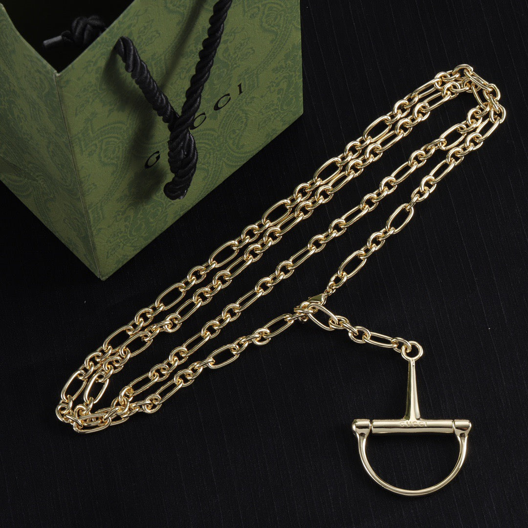 Gucci 2026 Half Horsebit Waist Chain Belt 204795