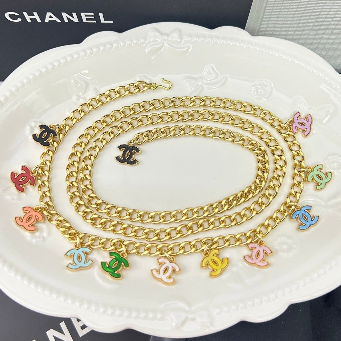 Chanel 2026 Enamel CC Chain Belt 214359