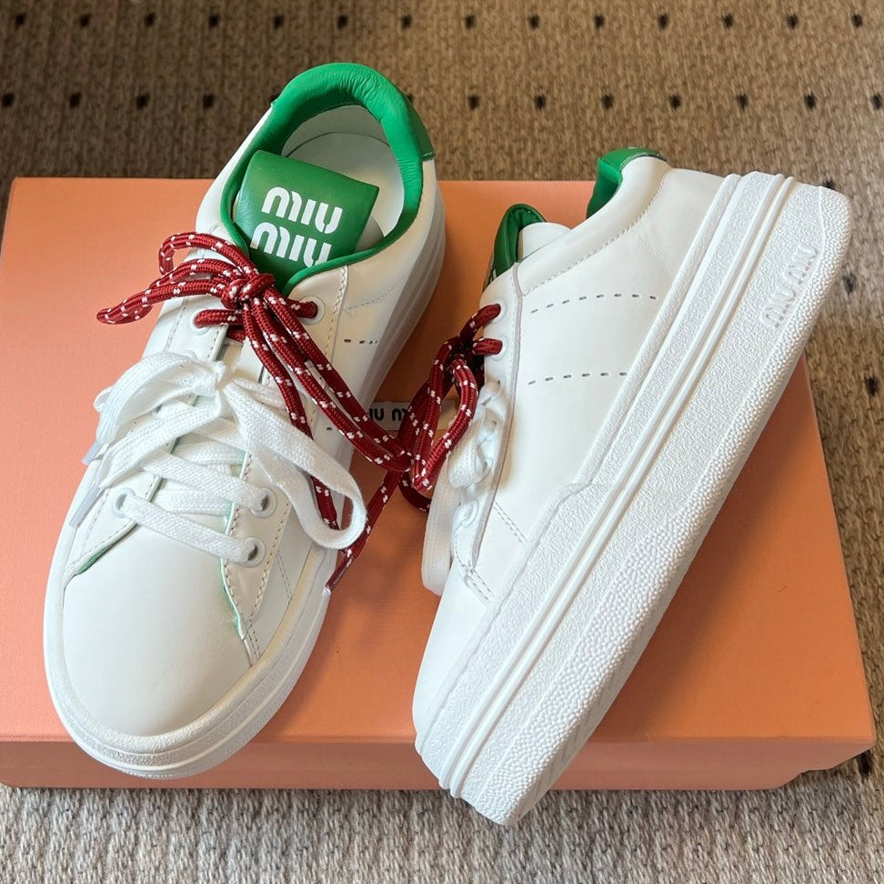Miu Miu 2026 Low Top Sneakers Cowhide 956016