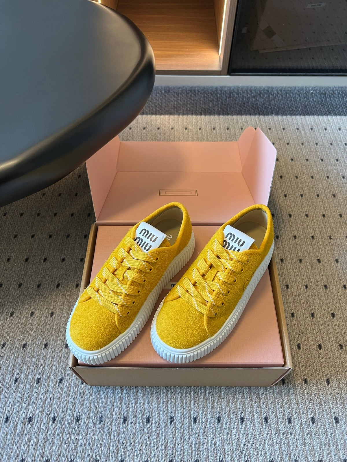 Miu Miu 2026 Platform Sneakers Suede 994227