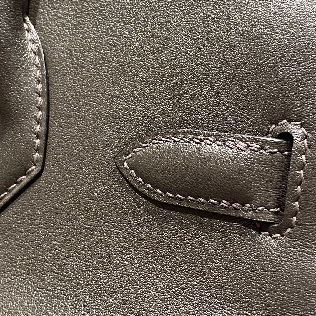 HM Shoulder Birkin 29 Black Chocolate Leather 222332