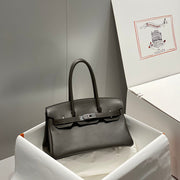 HM Shoulder Birkin 29 Black Chocolate Leather 222332