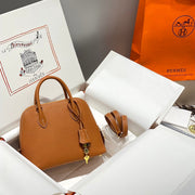 HM Bolide 25 Ginger Epsom Leather Gold Hardware 237402