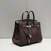 HM BIRKIN 25CM CAFE TOGO LEATHER SILVER HARDWARE 237502