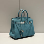 HM BIRKIN 25CM TEAL GREEN TOGO LEATHER SILVER HARDWARE 237510
