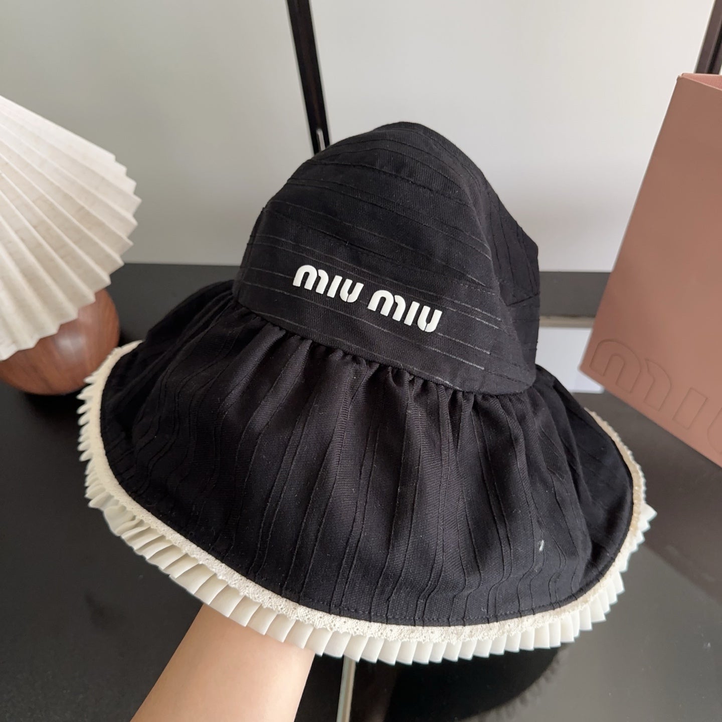 Miumiu Lace Hat Cotton 343600