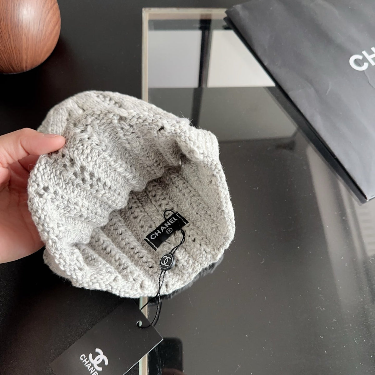 Chanel Wool Beanie Hat 512769