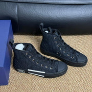 CD B23 High-Top Sneaker Black Oblique Jacquard Fabric