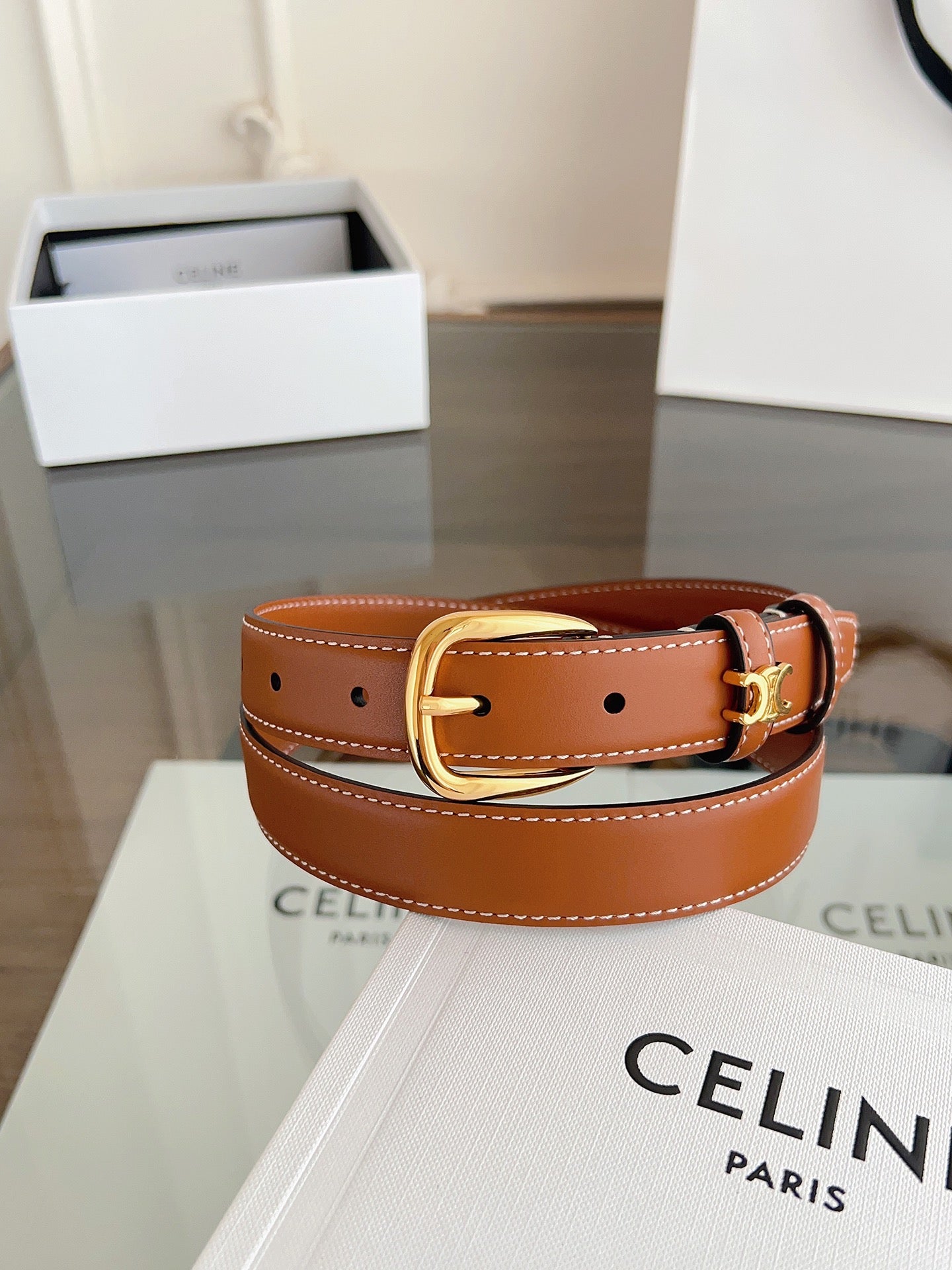 Celine 2026 Vivienne Belt Leather 194277