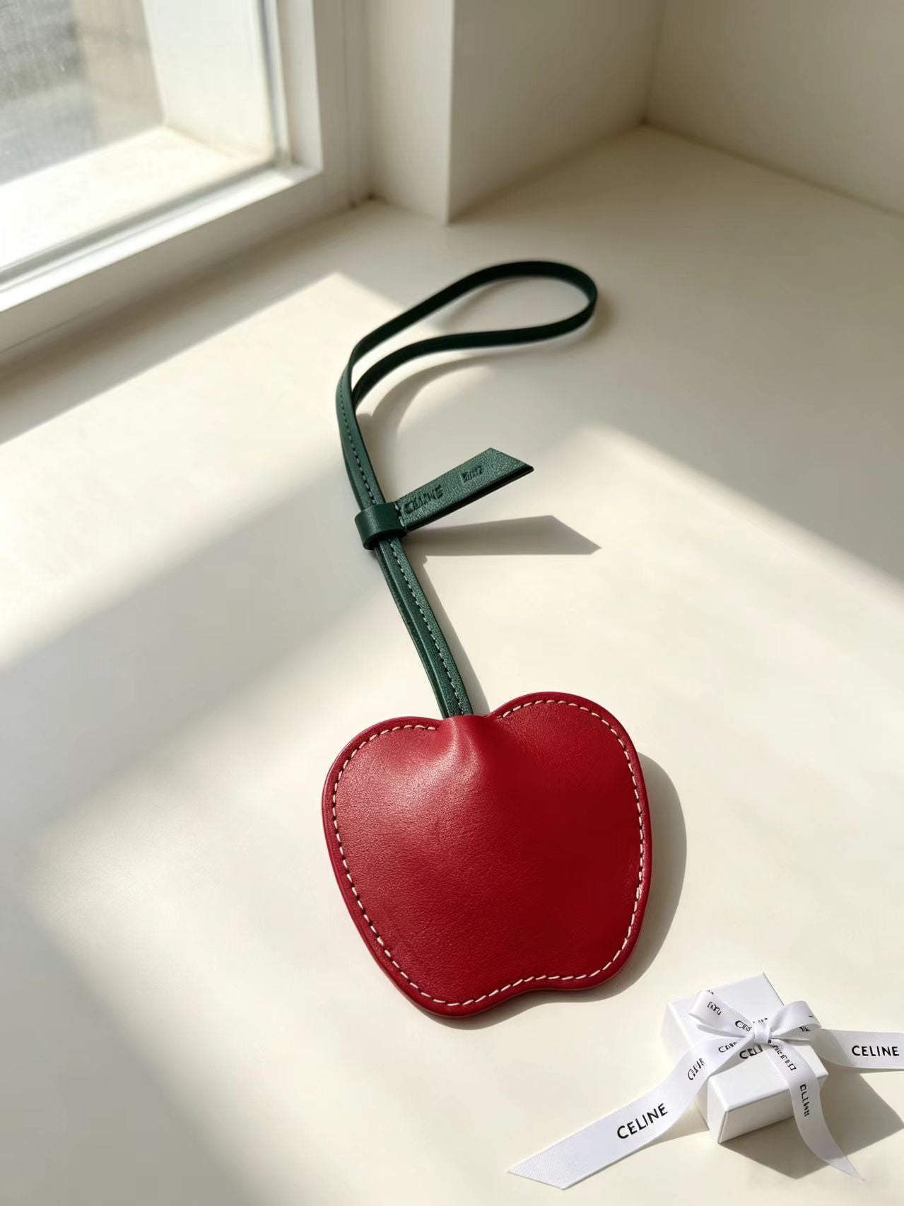 Celine Red Apple Charm