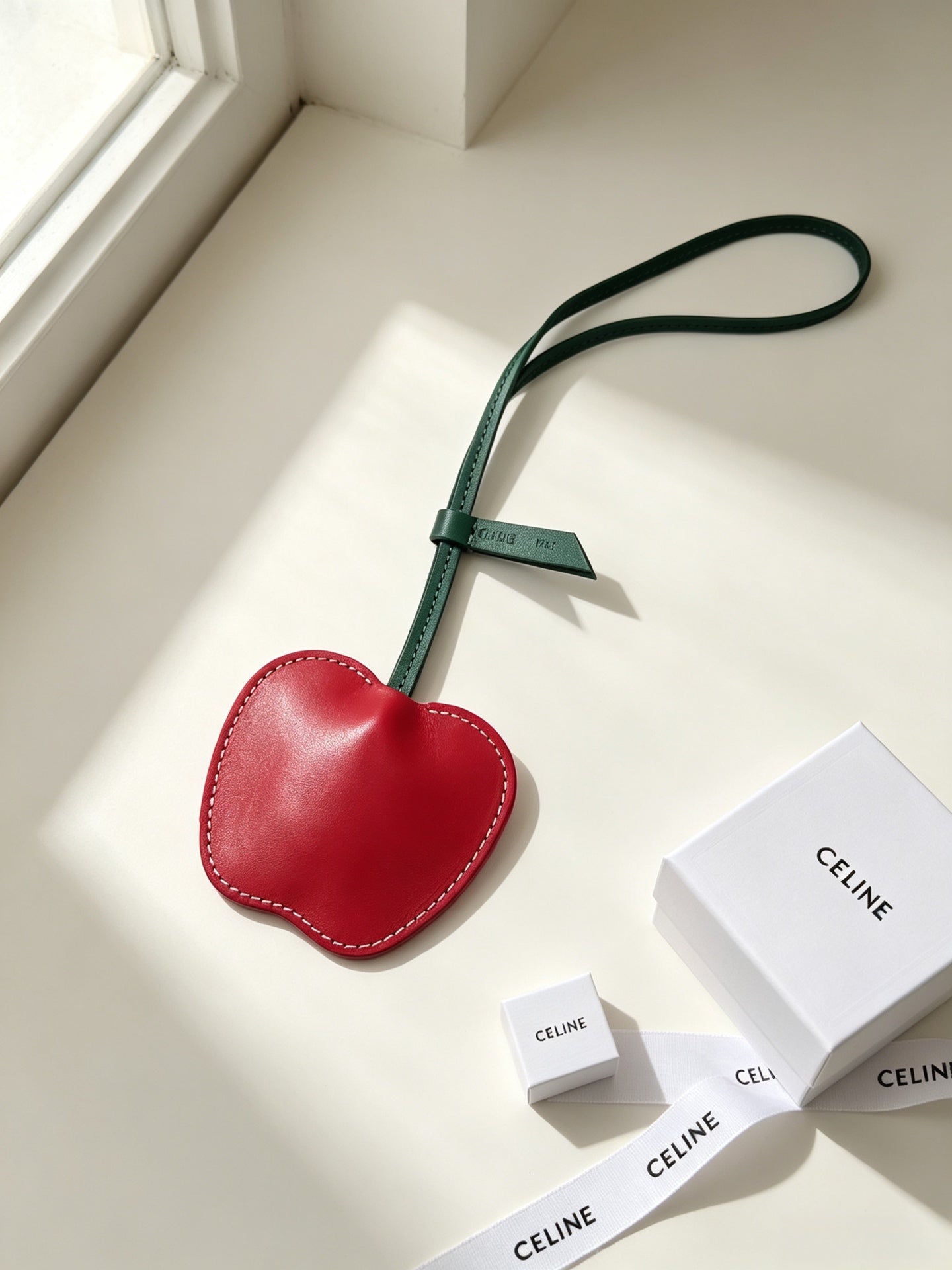 Celine Red Apple Charm