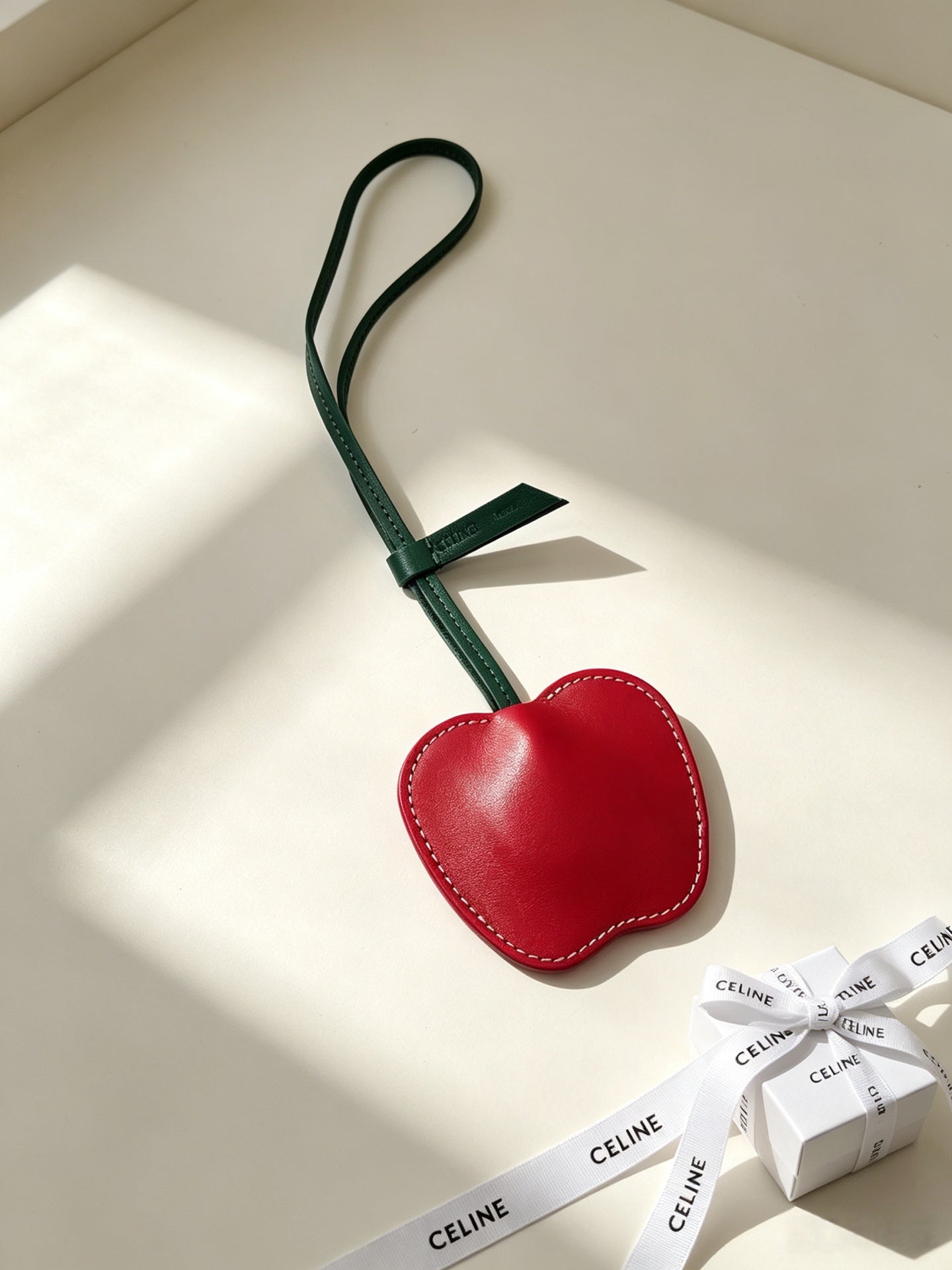 Celine Red Apple Charm