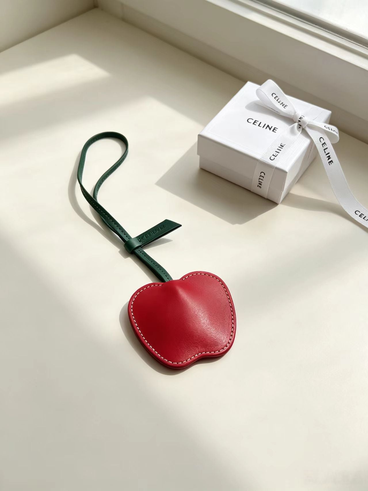 Celine Red Apple Charm