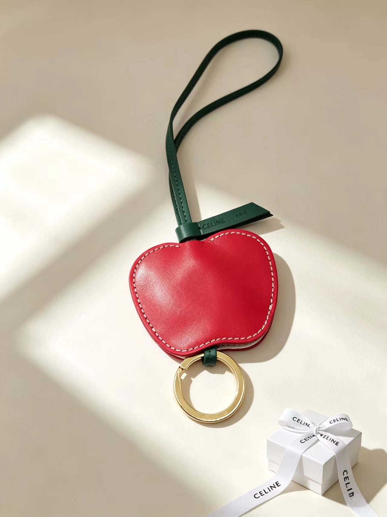Celine Red Apple Charm