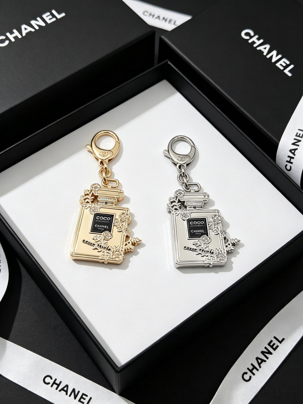 Chanel Perfume Bottle-shaped Charm