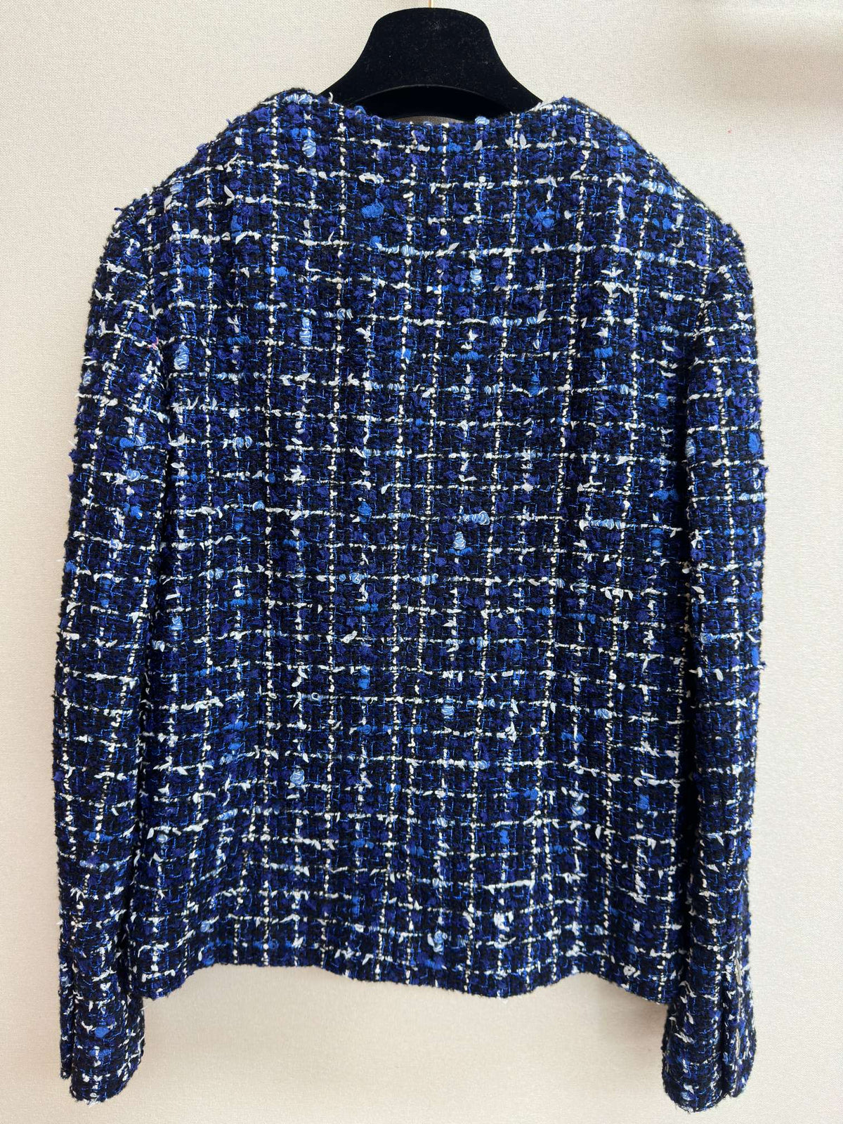 CC  Tweed Jacket Blue Polyamide Wool 251879