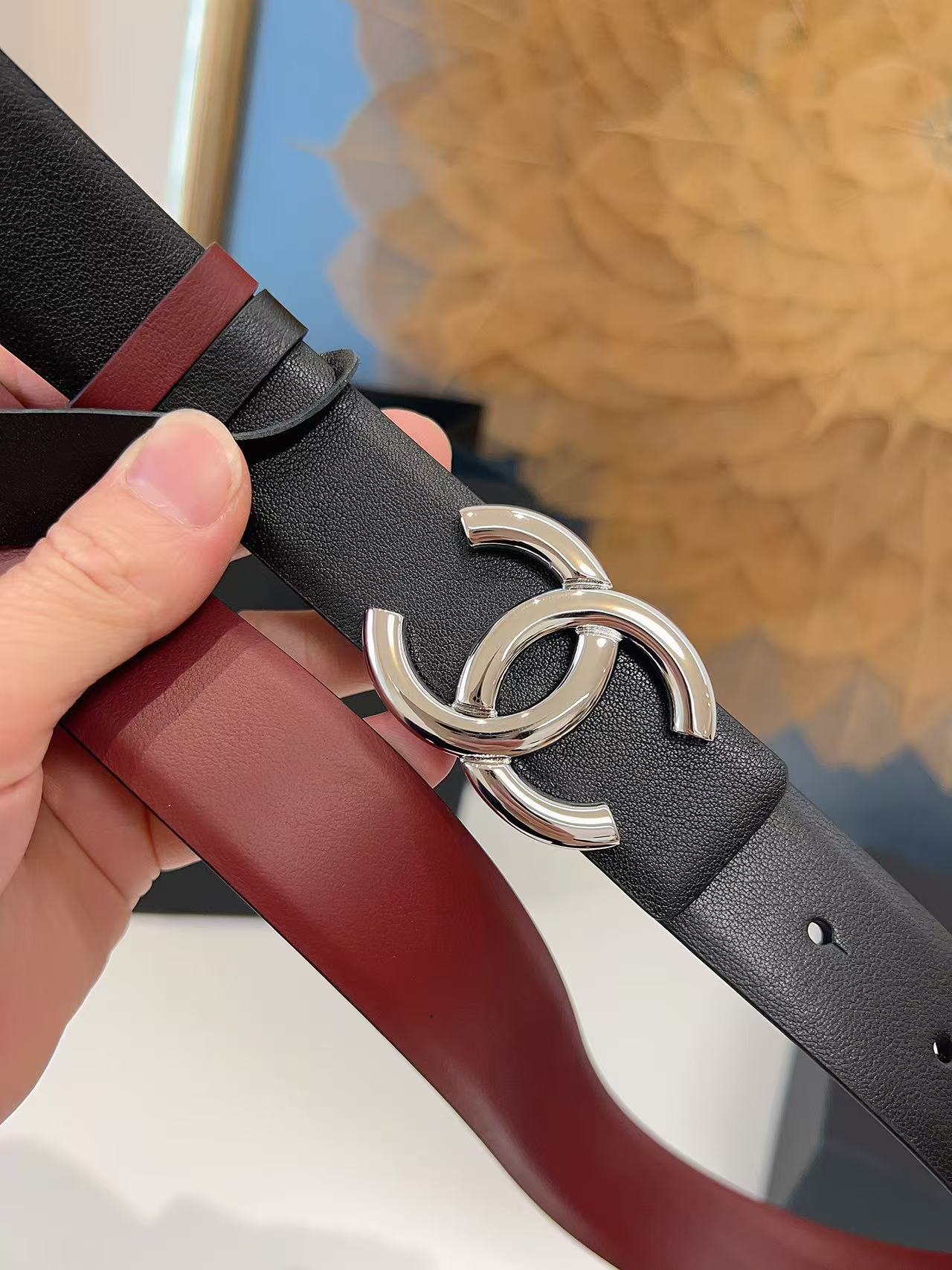 Miumiu 2026 Reversible Belt 30mm Cowhide 215514