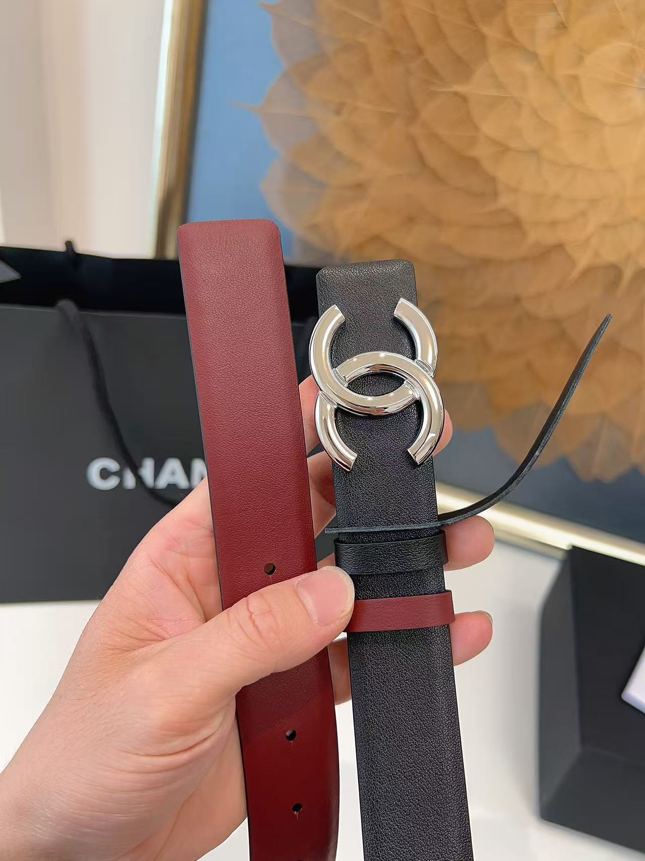 Miumiu 2026 Reversible Belt 30mm Cowhide 215514