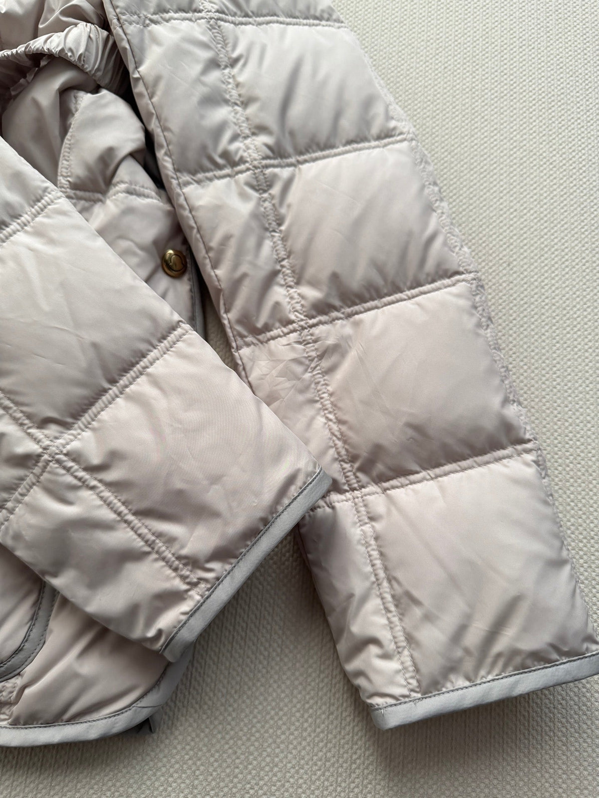Moncler 2026 Cygnes Belted Short Jacket Pink Wool Down