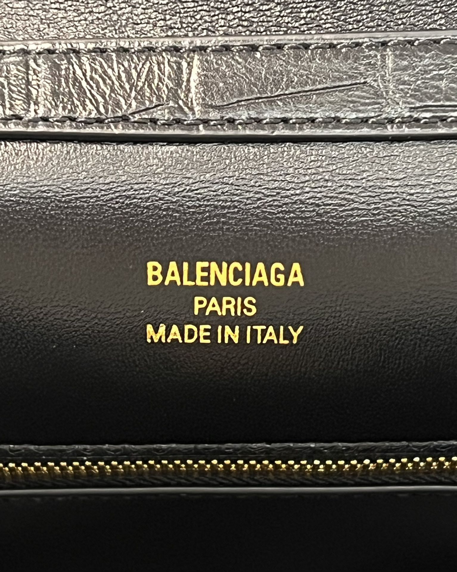 Balenciaga Large  Rodeo Bag 40 Black Crocodile Skin Gold Hardware